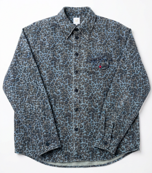 CHEETAH DENIM OVERSHIRT